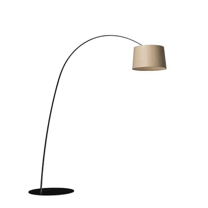 Foscarini - Twiggy LED Floor Lamp Black/Wood