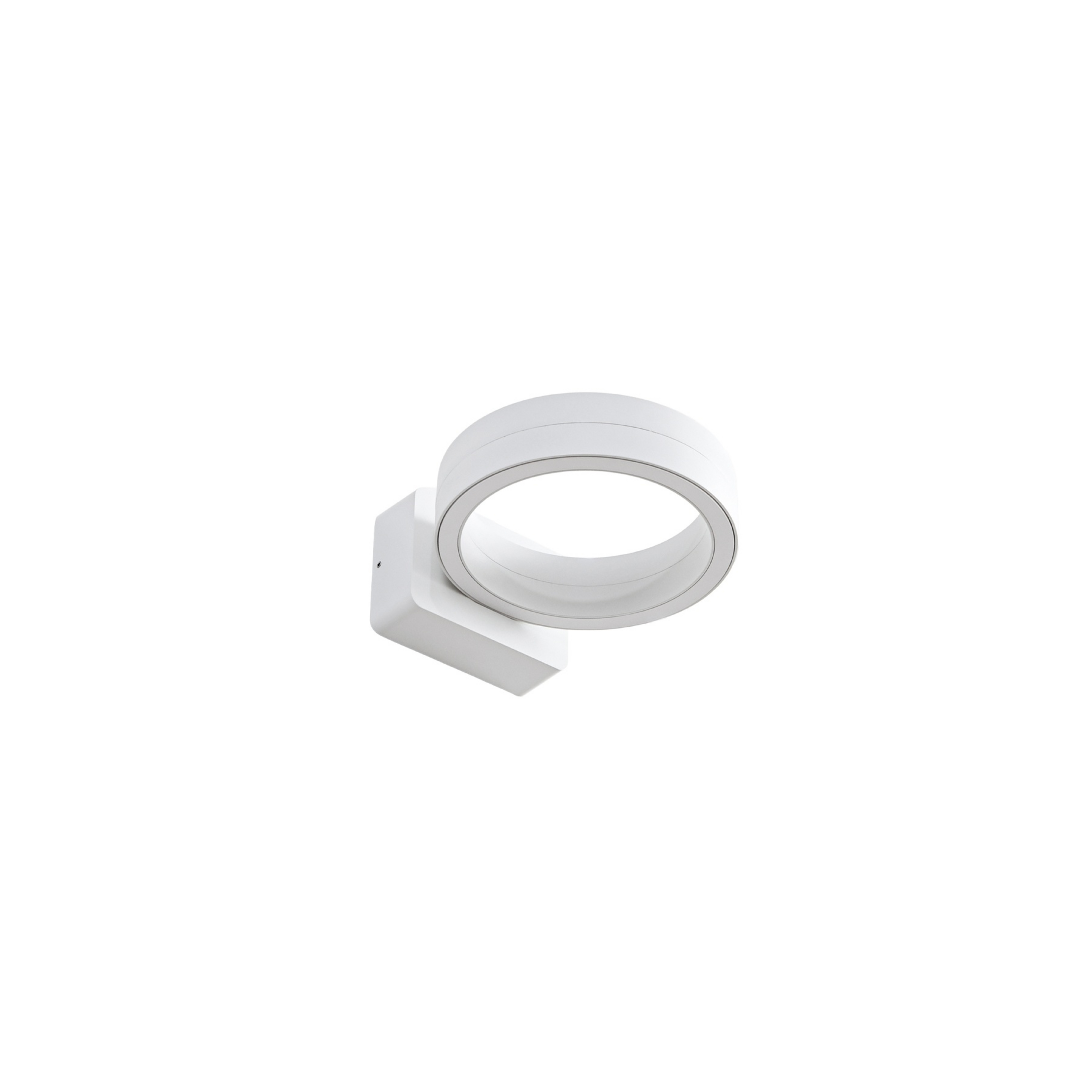 Selviro udendørs LED-væglampe, Ø 20 cm, hvid, IP65 - Lindby