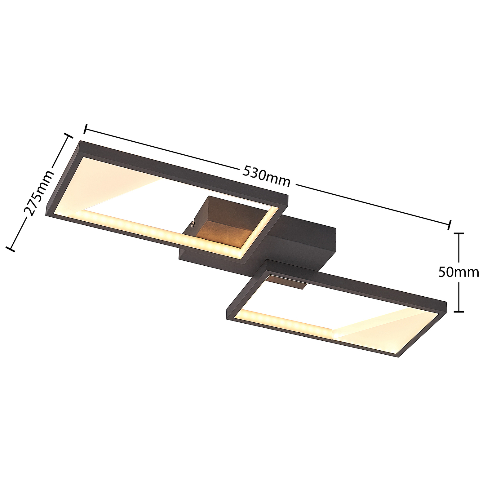 Lindby Fotini LED-Deckenleuchte, 2-flammig