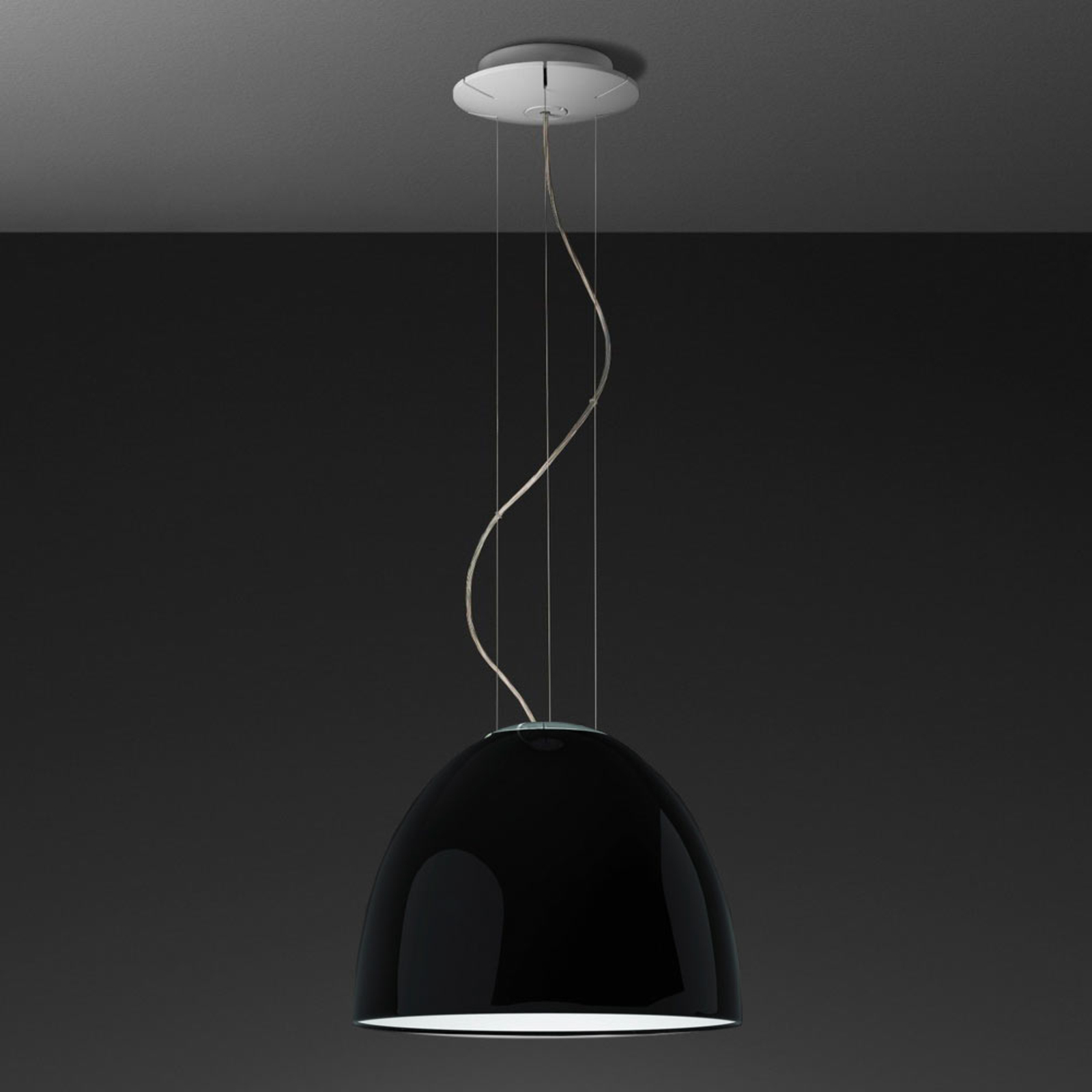 Nur Mini Gloss LED S Suspension Noir - Artemide