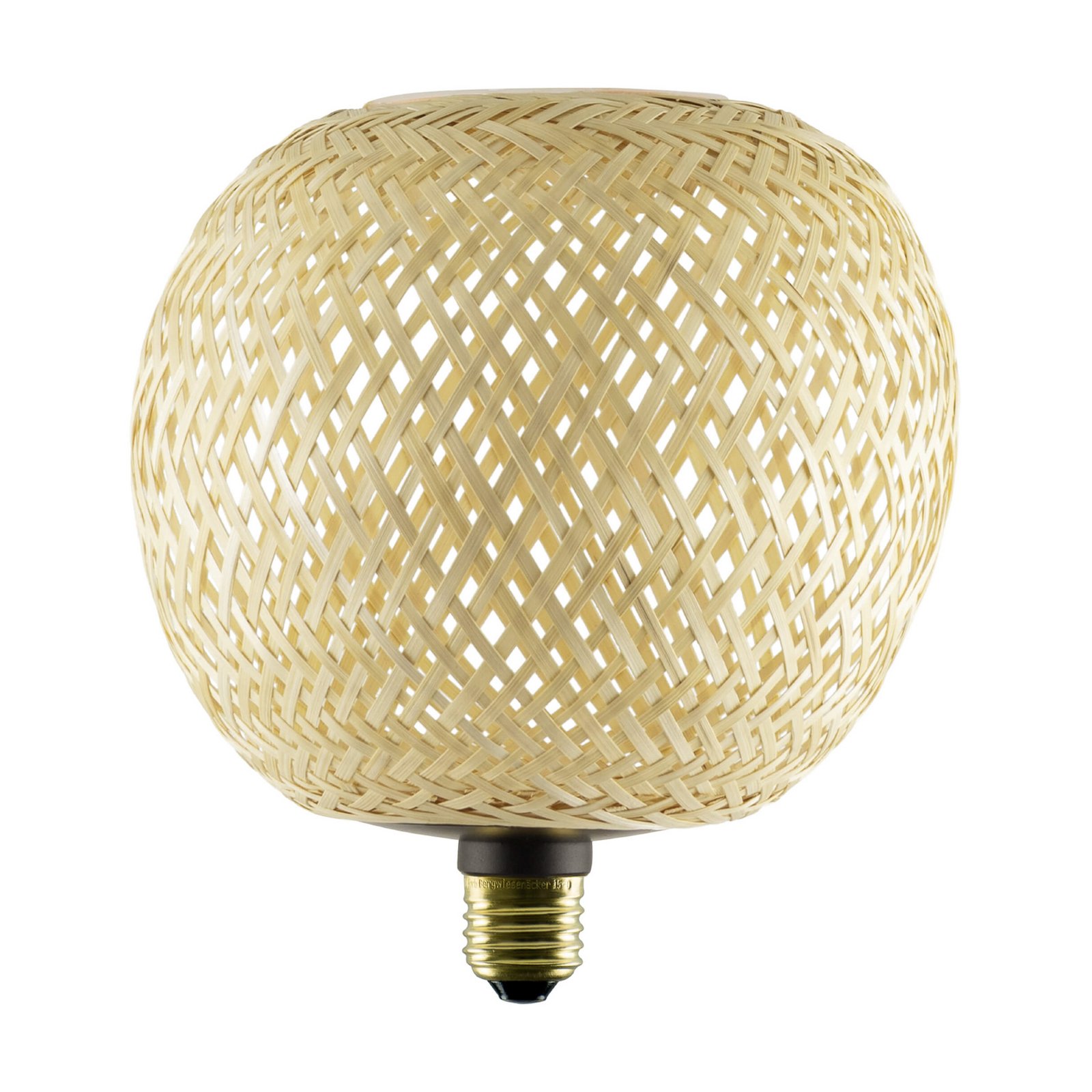 SEGULA LED Floating Bambus natur G180 E27 5W 2200 K dim.