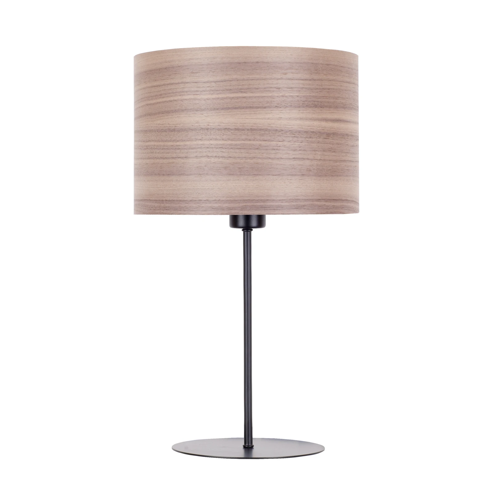 Envostar Veneer asztali lámpa, diófa, Ø 25 cm