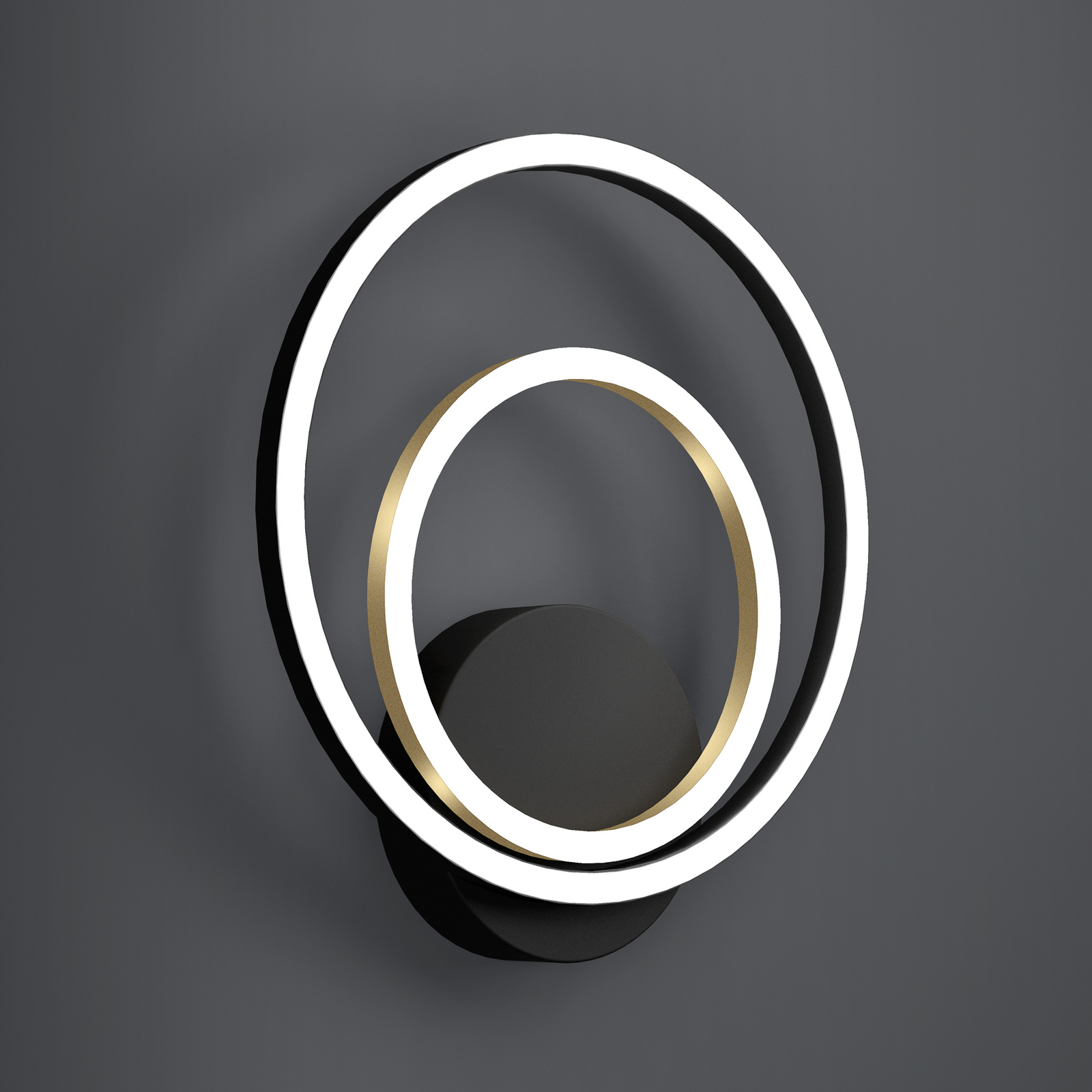 Stars of Light LED стенна лампа Lanacera, черно/златно, 33 см