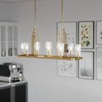 Kimrose pendant light, 10-bulb, brass