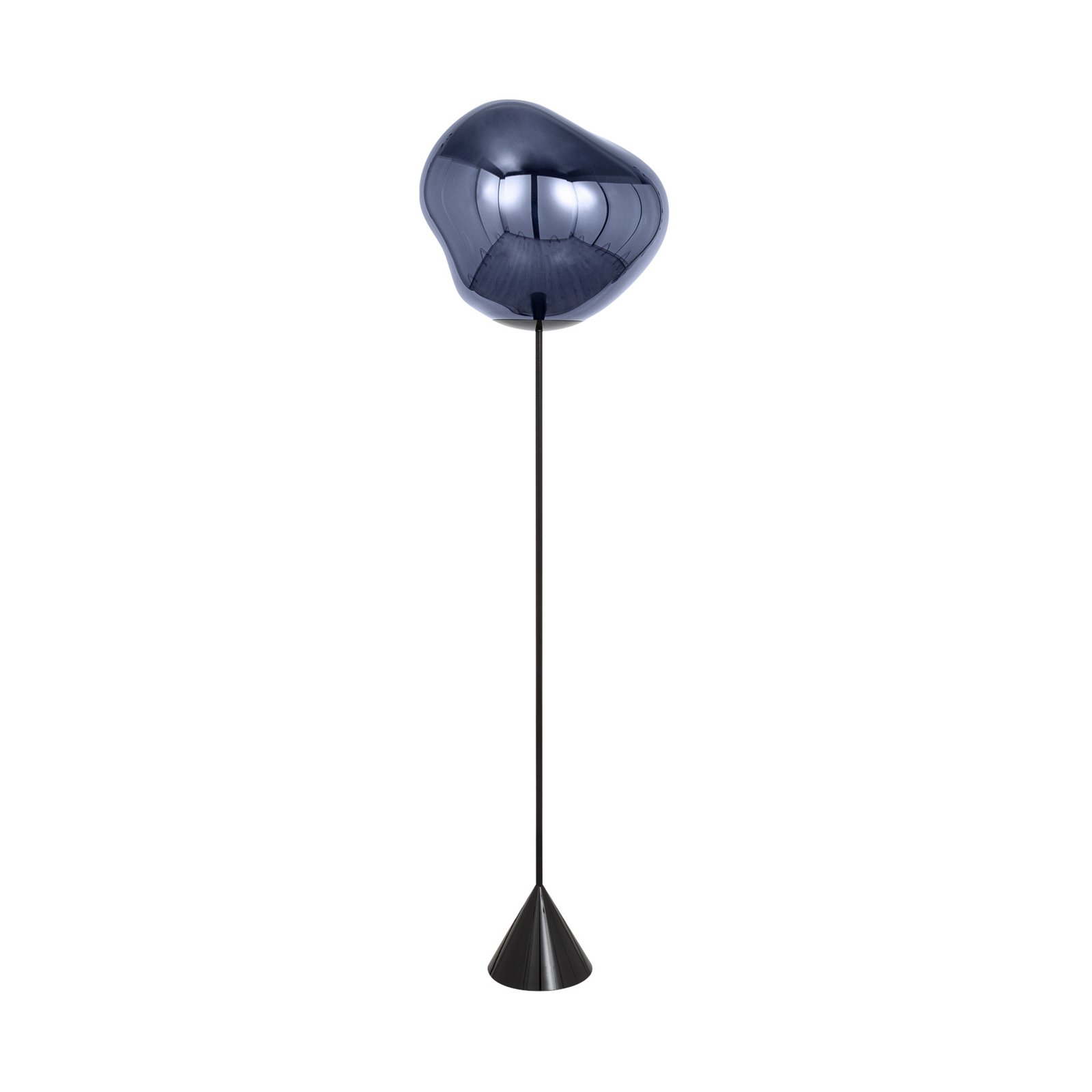 Tom Dixon LED floor lamp Melt Cone Slim, smoke grey, power supply unit
