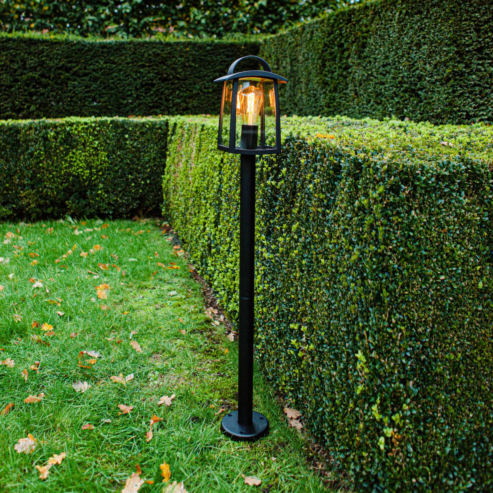 Lutec Kelsey Path Light, Black, Height 104 Cm, Metal, Ip44, E27