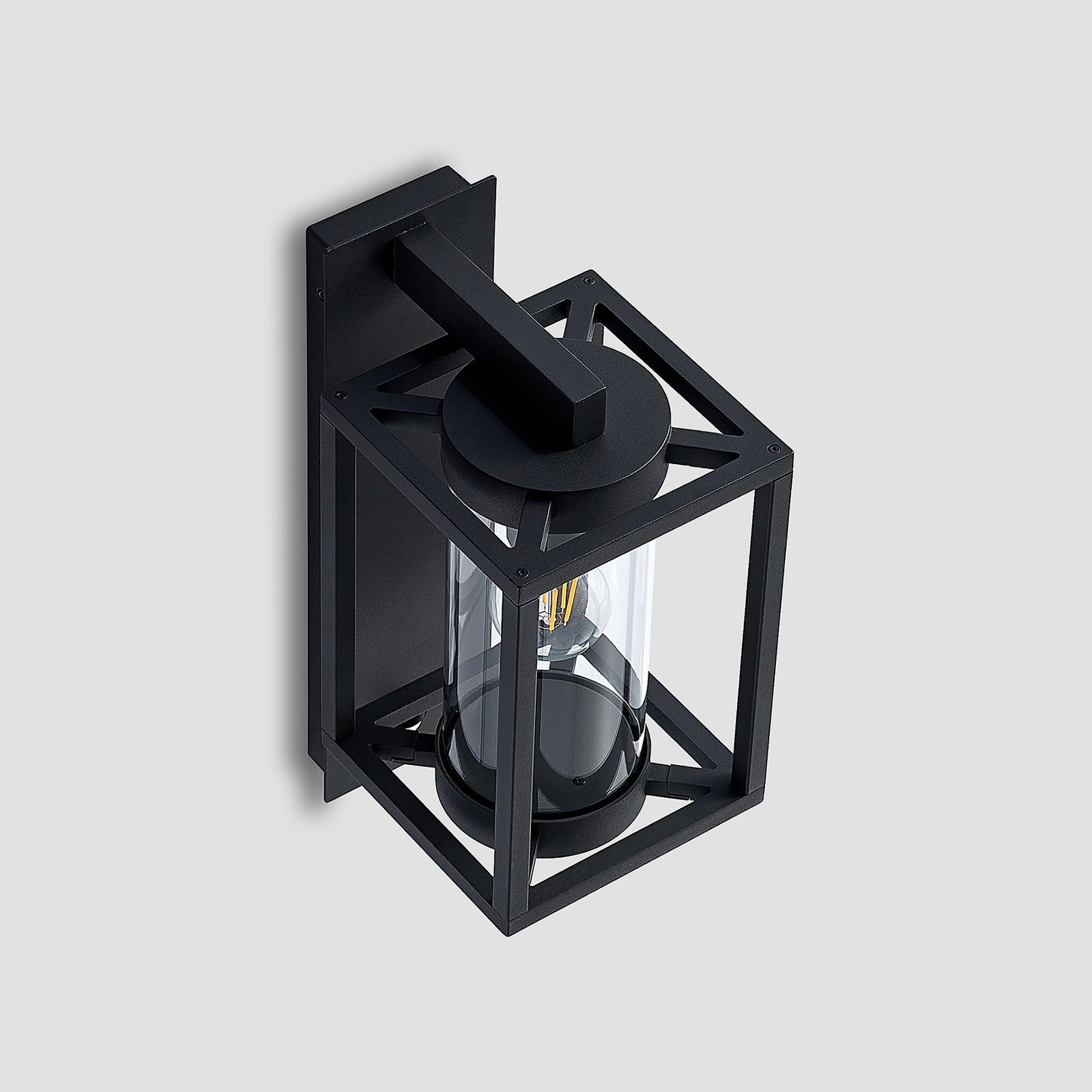 Lucande Außenwandlampe Ferda, 2er-Set, anthrazit Sensor IP44