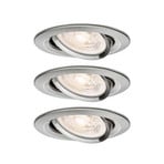 Paulmann indbygningsspot NOVA, jern, 8 cm, drejelig, 827 stepdim 3x