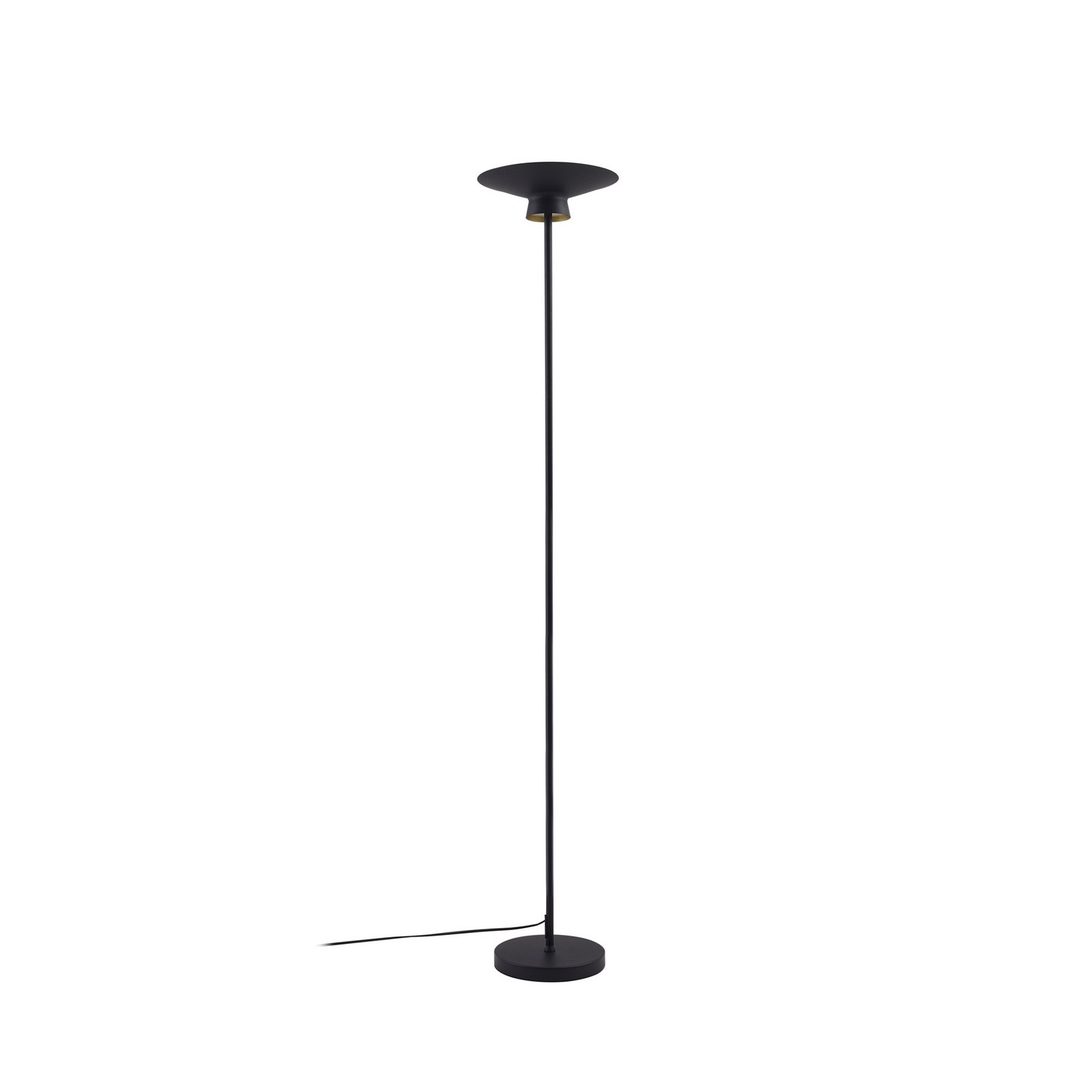 Lindby LED lampadaire Norvind, noir, métal, à 1 lampe