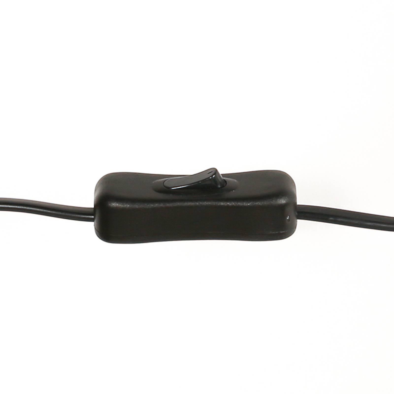  Mexlite Tischleuchte Sumba, Schwarz, Bambus Natur/schwarz, E14 