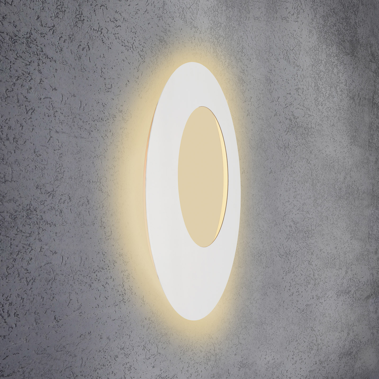 Escale Blade Open LED-vegglampe, hvit, Ø 79 cm