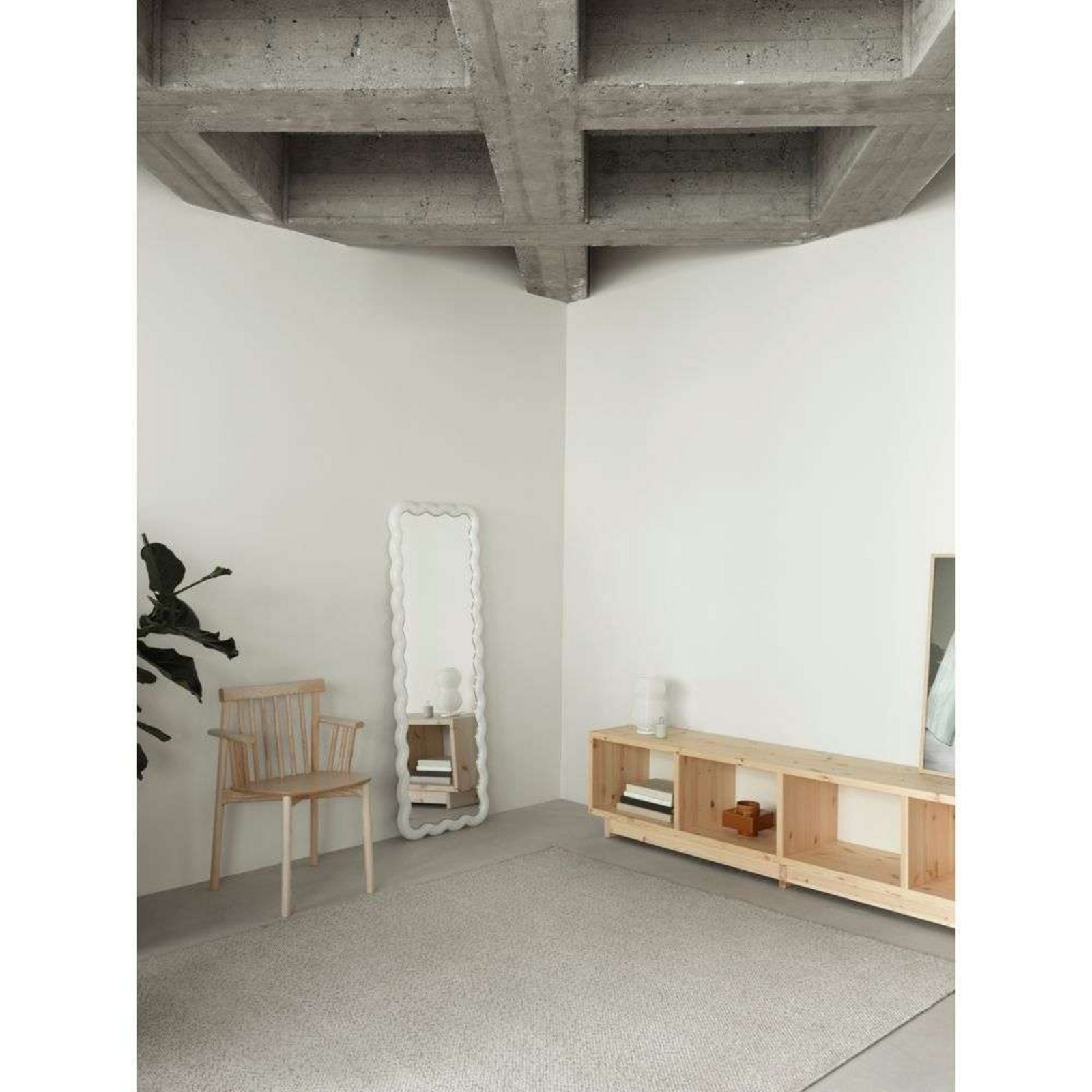 Illu Mirror 160x55 White - Normann Copenhagen