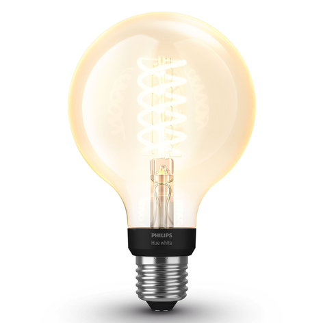 Philips Hue White 7 W E27 Filamentlampe Globe G95
