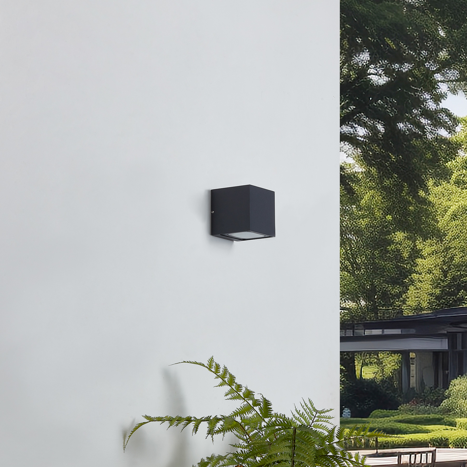 Merjem Small Up/Down Außenwandleuchte IP54 Dak Grey - Lucande