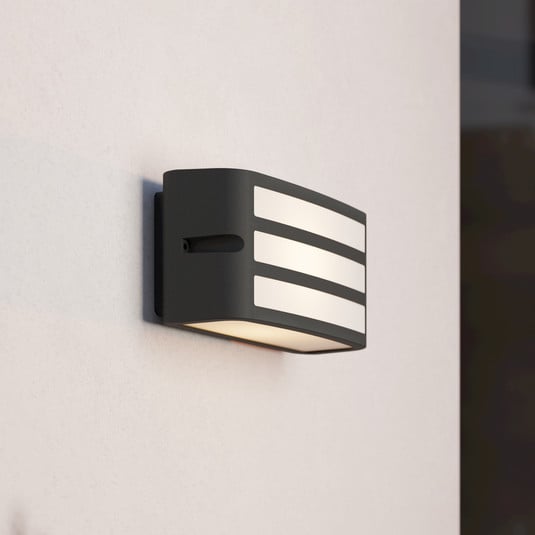 Strus With Light Camarda outdoor wall light with struts, anthracite | Lights.ie