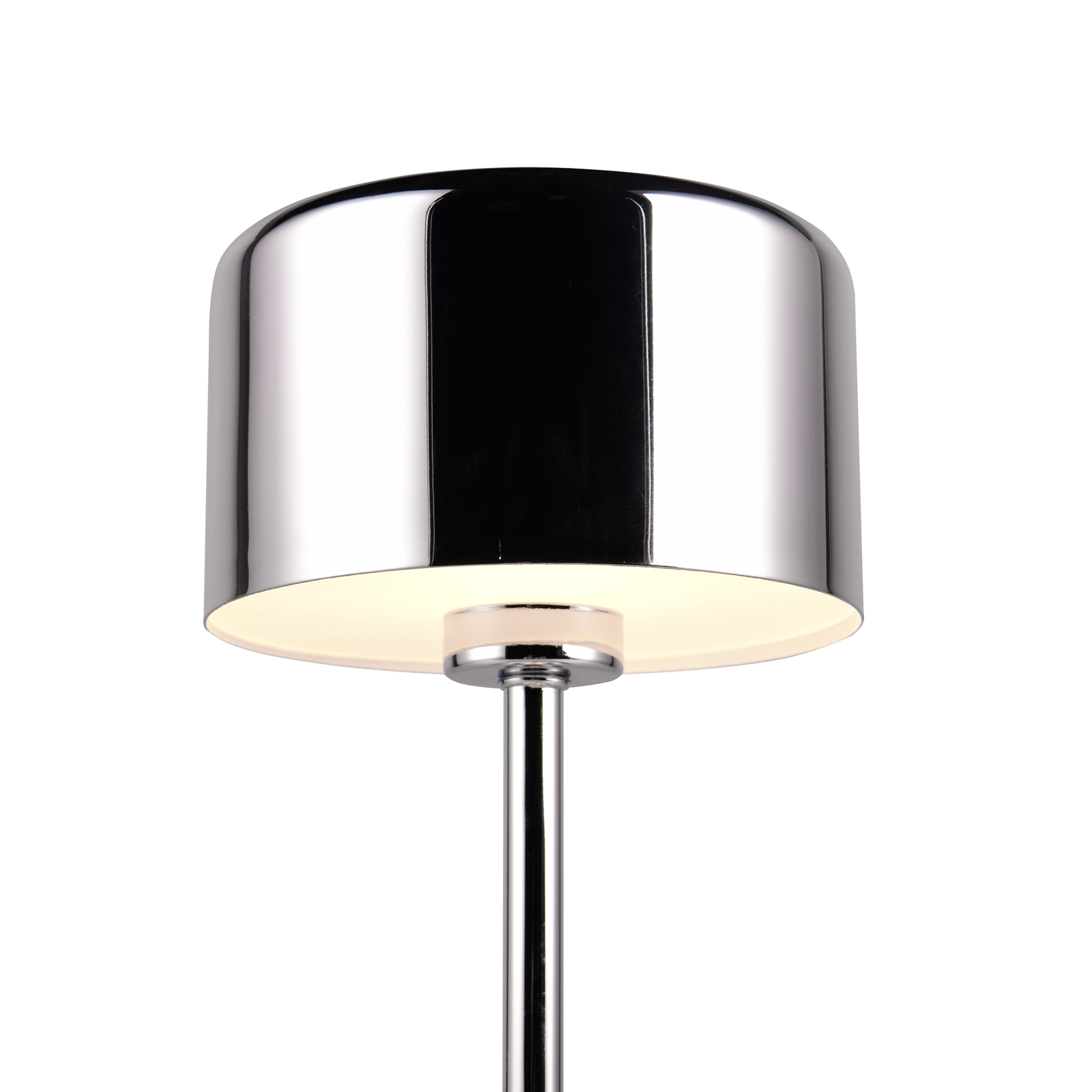 Jeff LED baterijska stolna lampa, krom boje, visina 30 cm, metal
