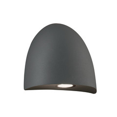 LED-ulkoseinävalaisin Bauta, tummanharmaa