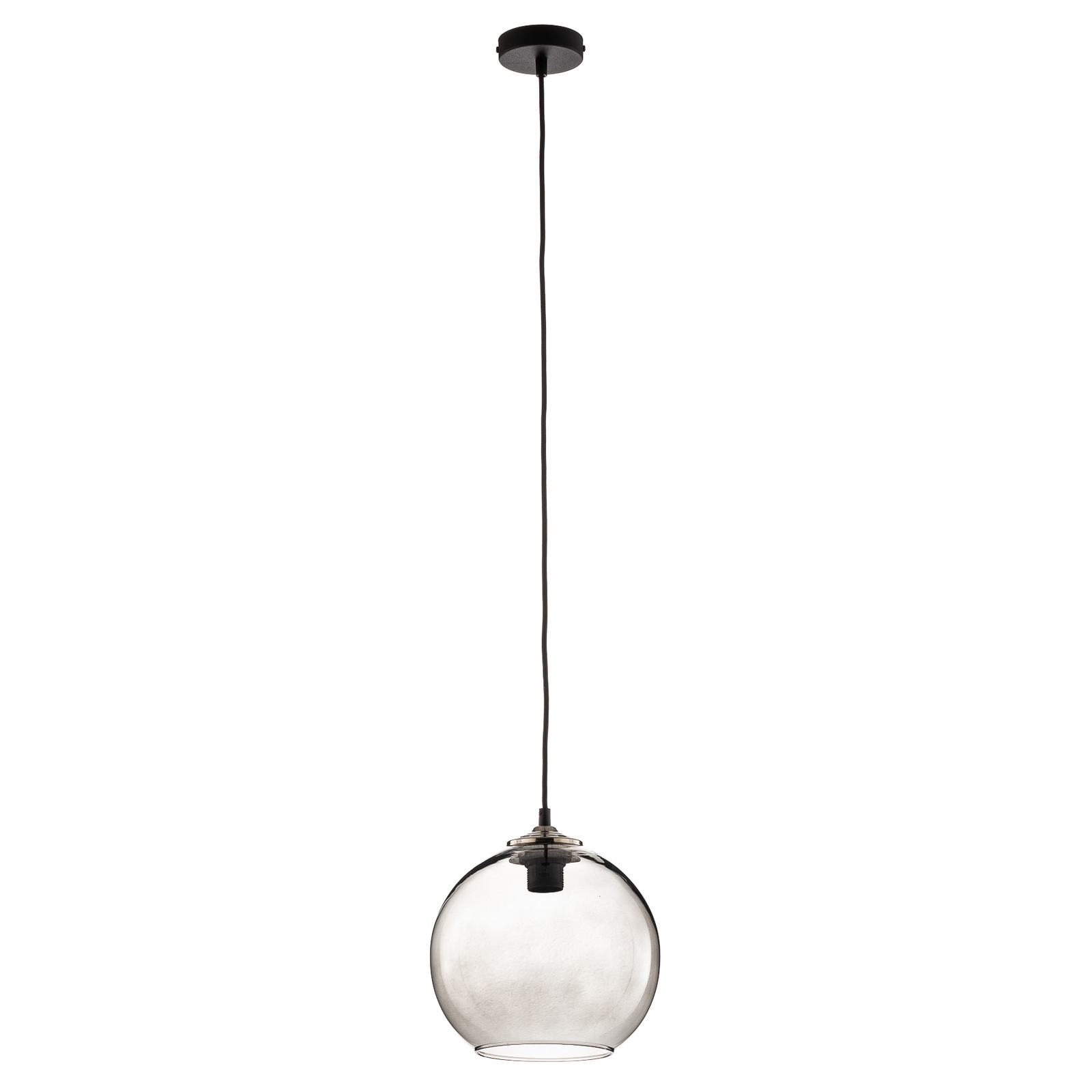 Hanging light ball glass ball shade smoke grey Ø25cm