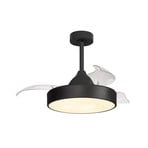 LED laeventilaator Alaska Mini must DC vaikne 91 cm CCT