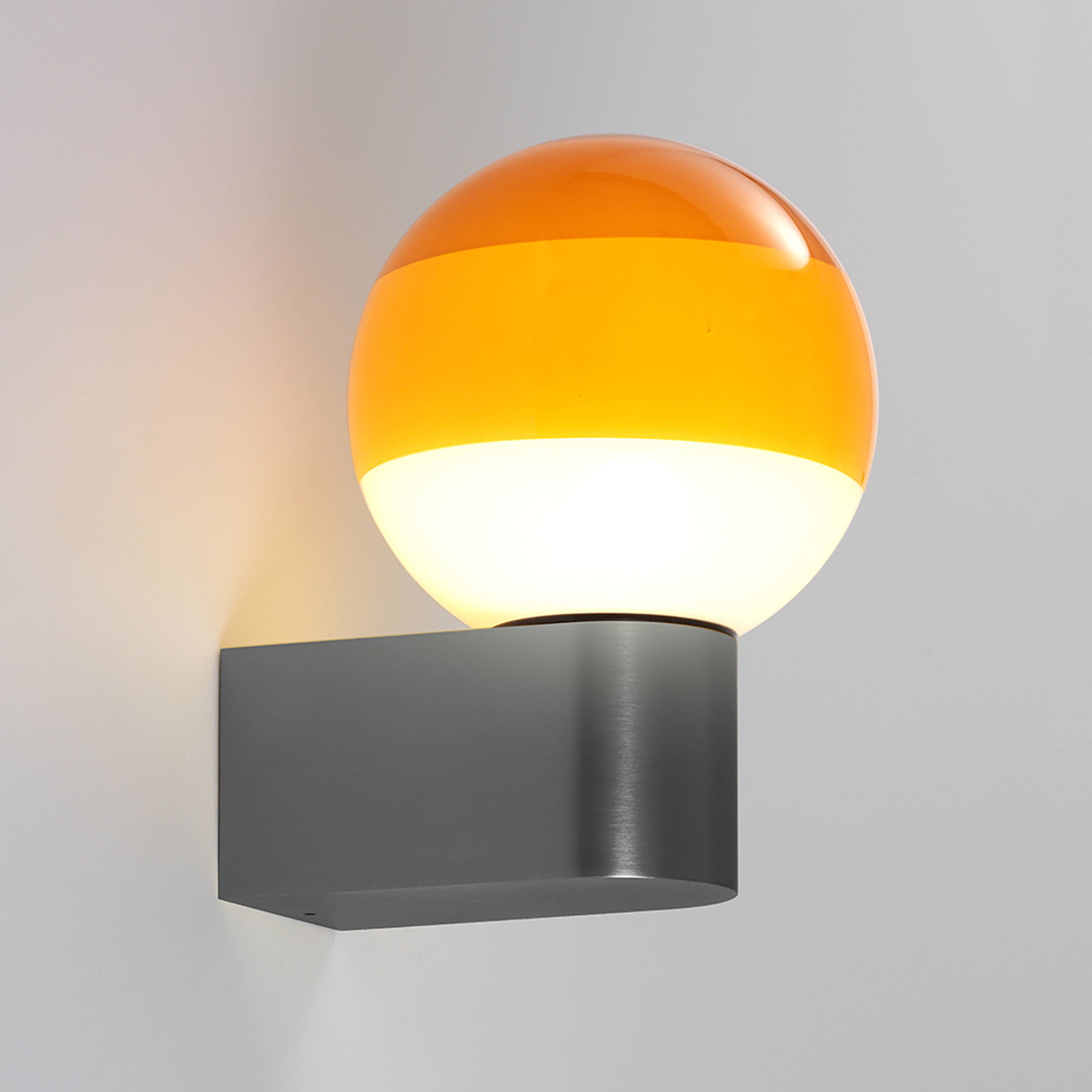 MARSET Dipping Light A1 Aplique de pared LED, naranja/gris