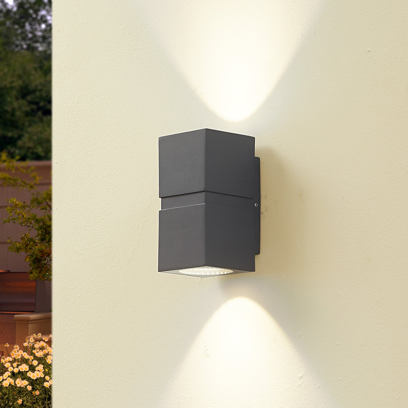 Gabriela Aplique Exterior IP54 Dark Grey - Lucande