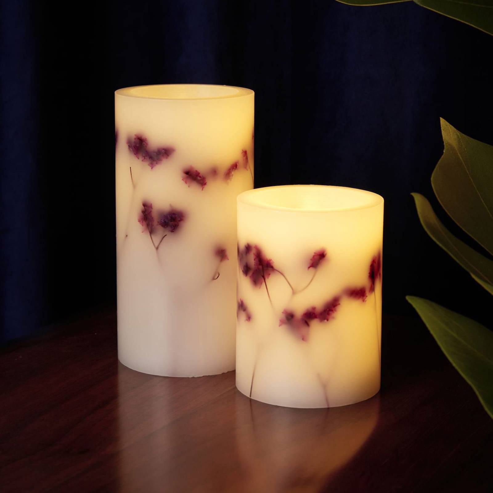 Pauleen Shiny Bloom Candle Bougie LED Set de 2 pièces