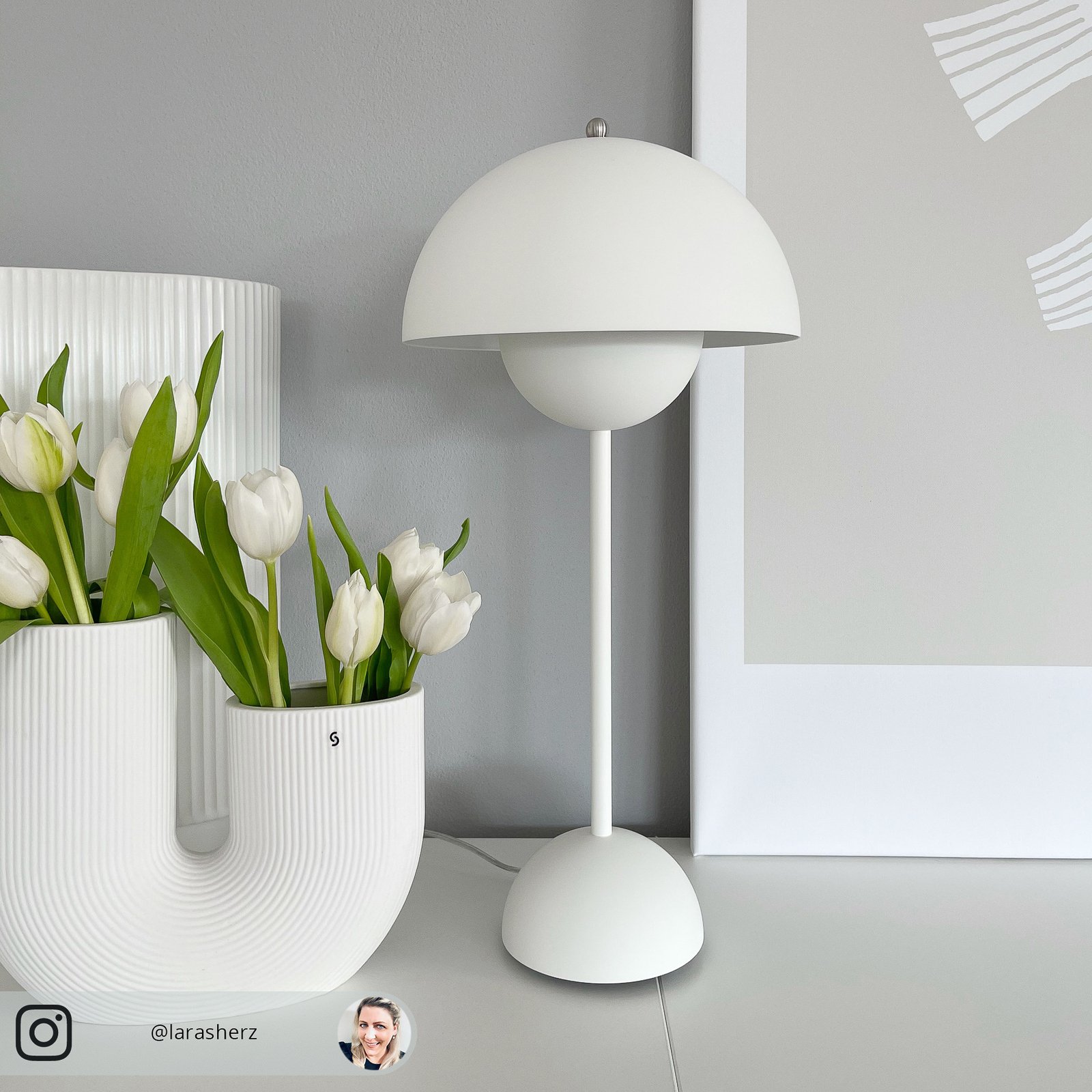 Stolová lampa Flowerpot VP3 Matt White - &Tradition