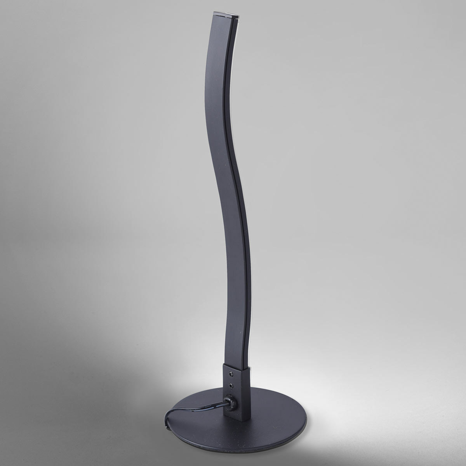 Lampe de table LED Wave 3 000 K 30 cm noire