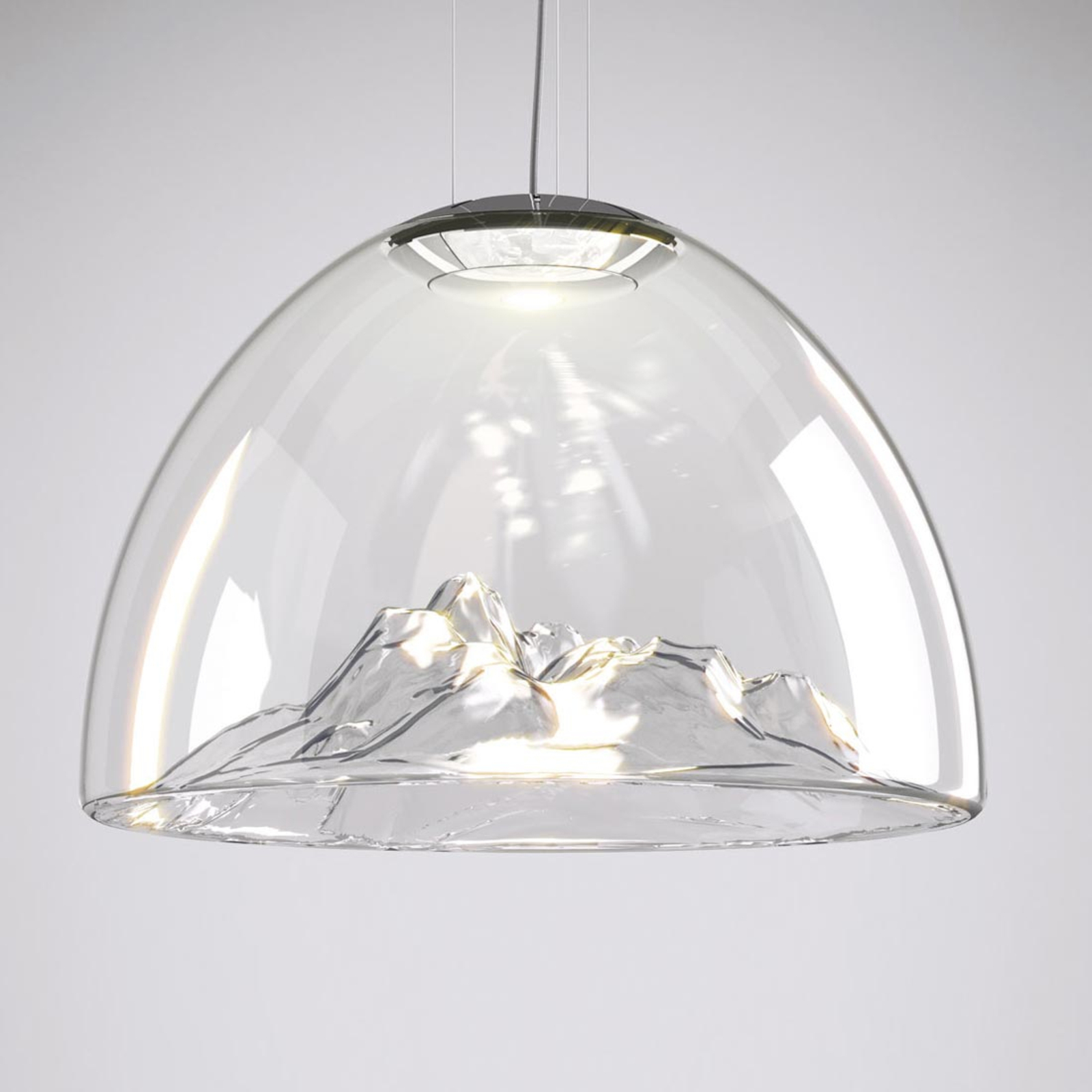 Axolight Mountain View lampe transparent-chromé