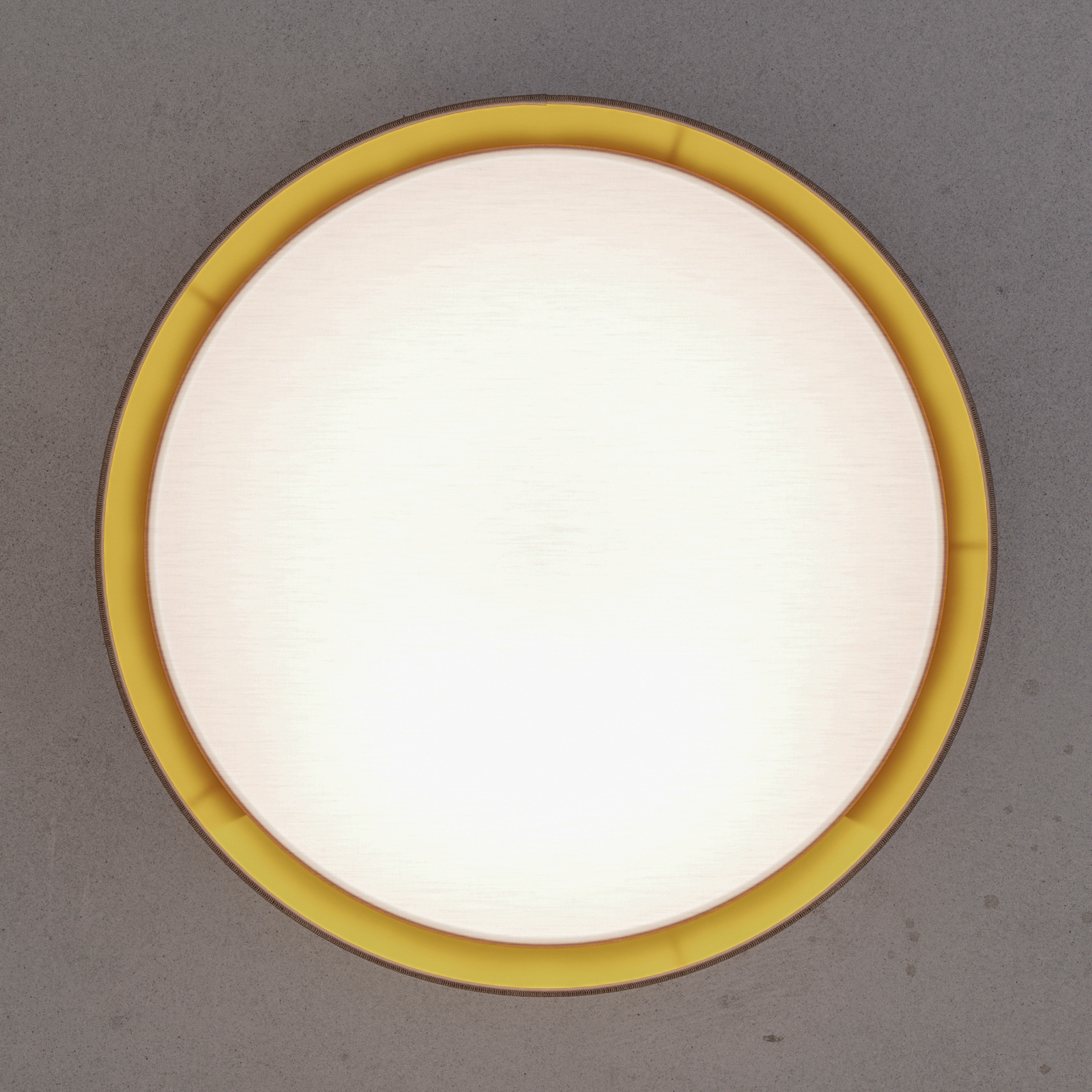 Осветително тяло за таван Bilbao, сиво/златно, Ø 60 cm