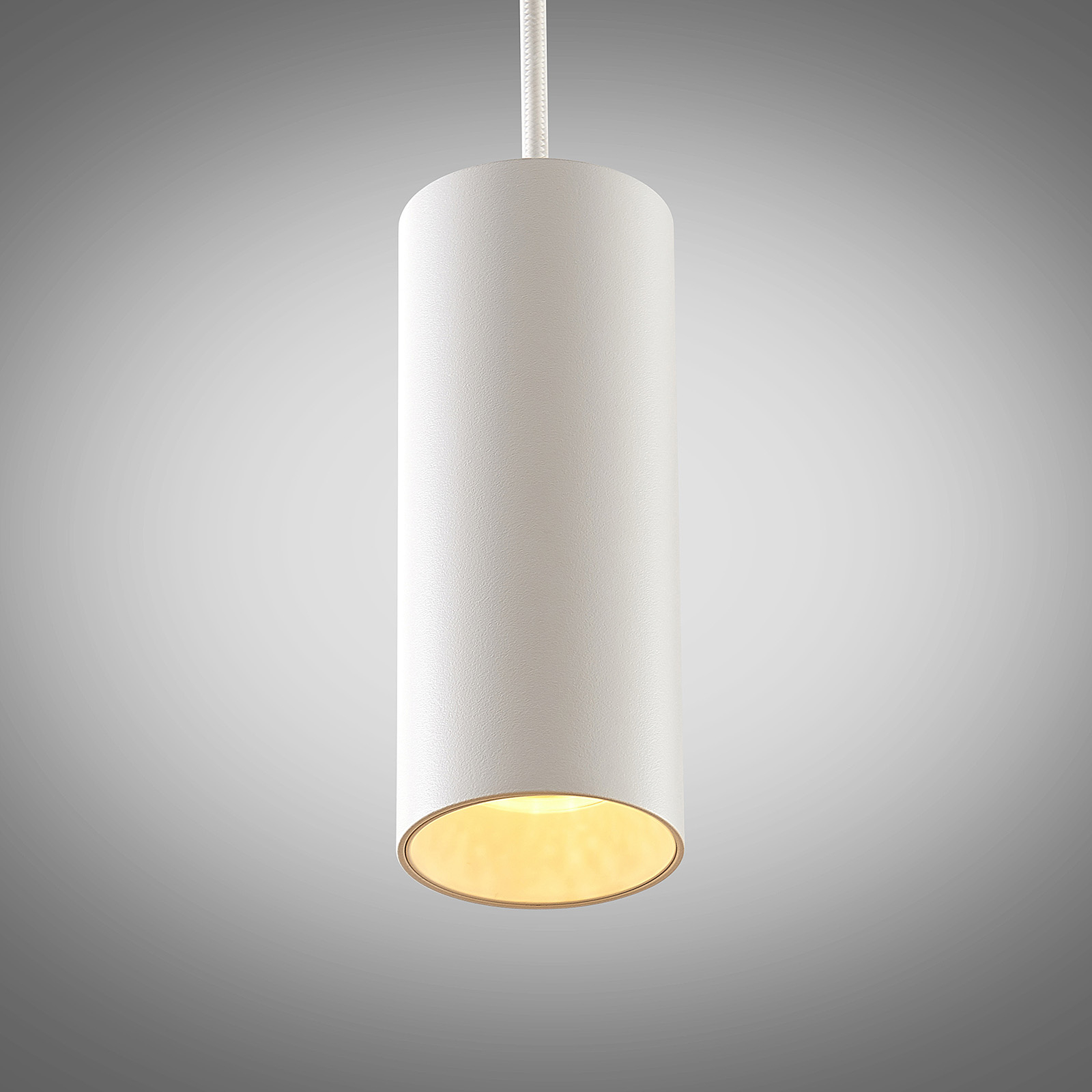 Arcchio Ejona hanglamp, hoogte 15 cm, wit