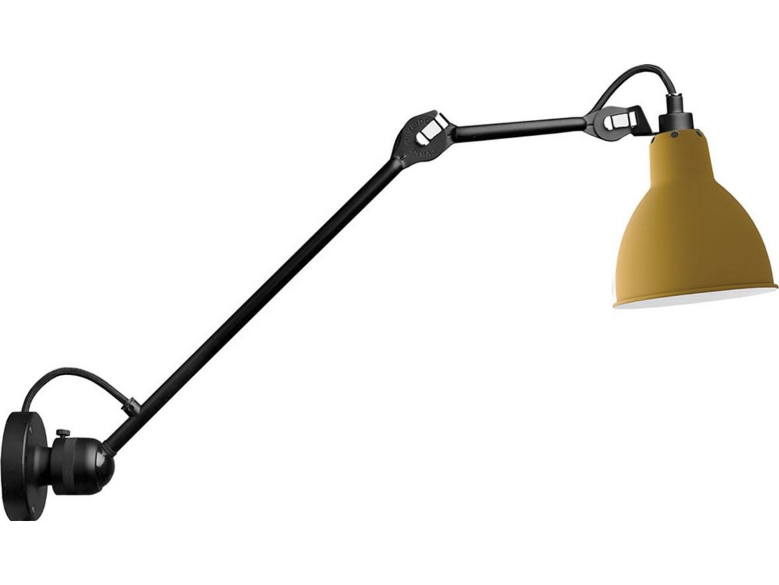 Lampe Gras 304L40 v&auml;gglampa, gul &ndash; DCW - Vardagsrum - Design - Metall