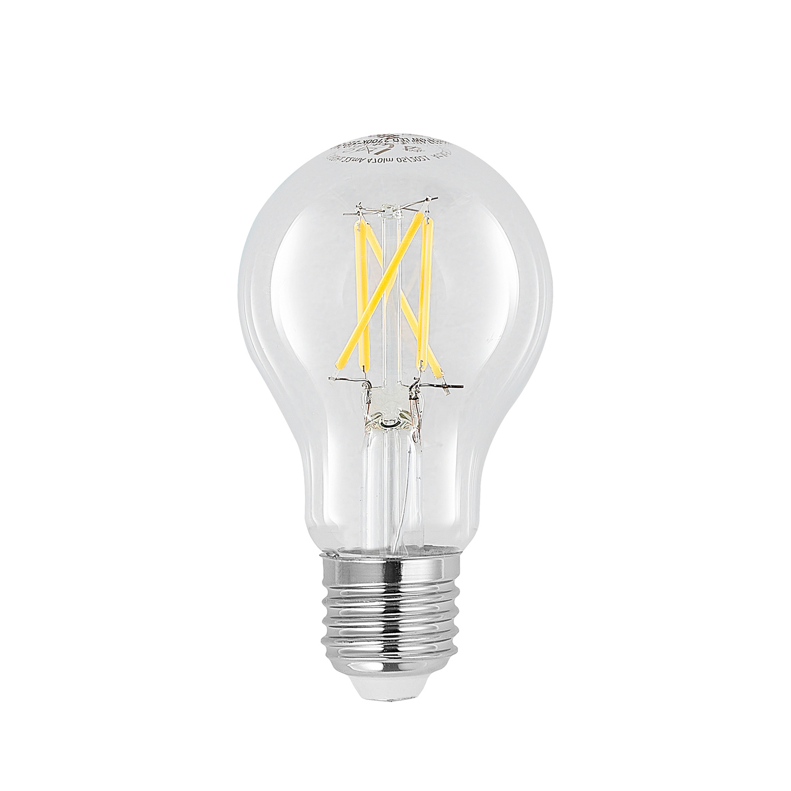 LED bulb E27 8W 2700K filament, dimmable, clear