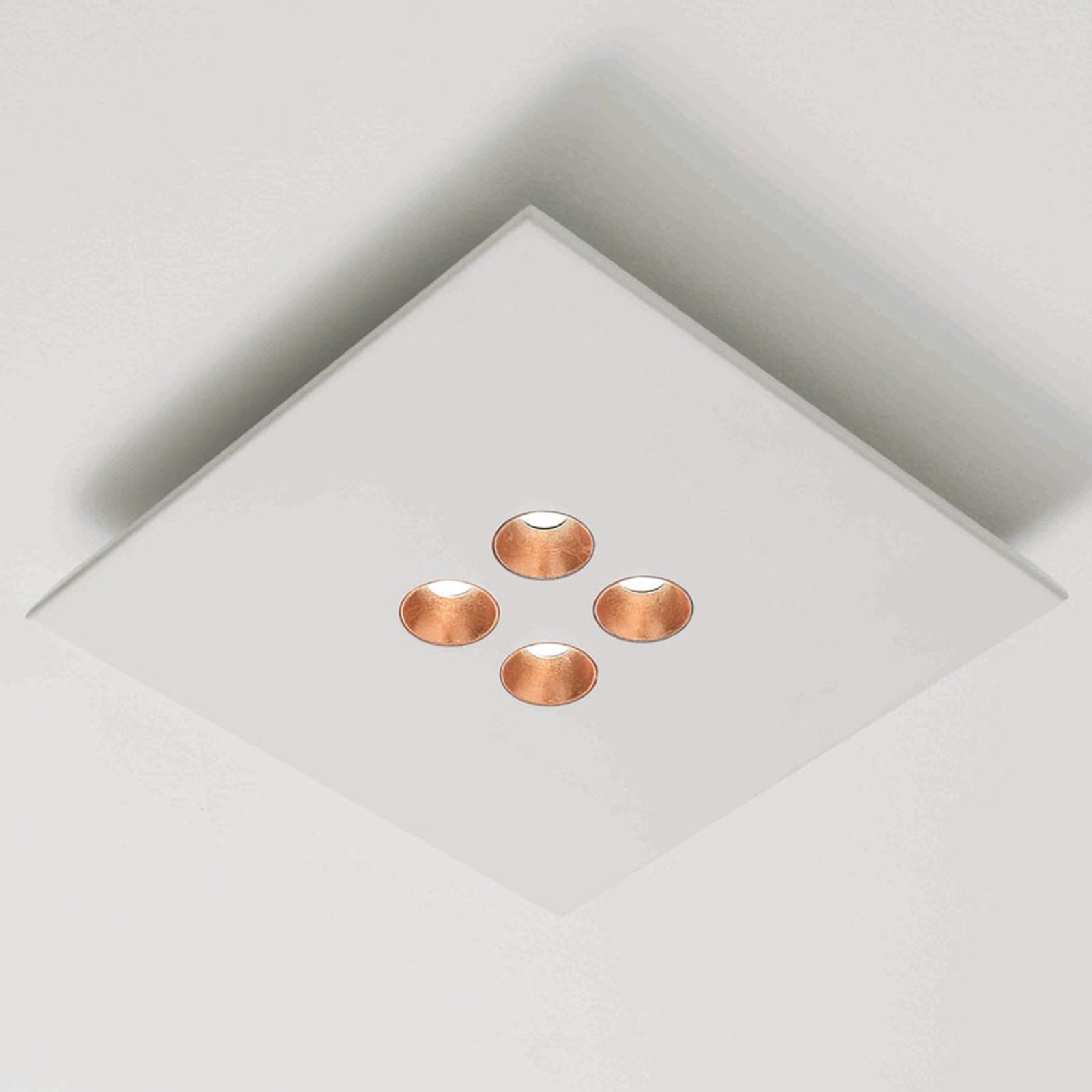 ICONE Confort - Φωτιστικό οροφής LED, λευκό χαλκό