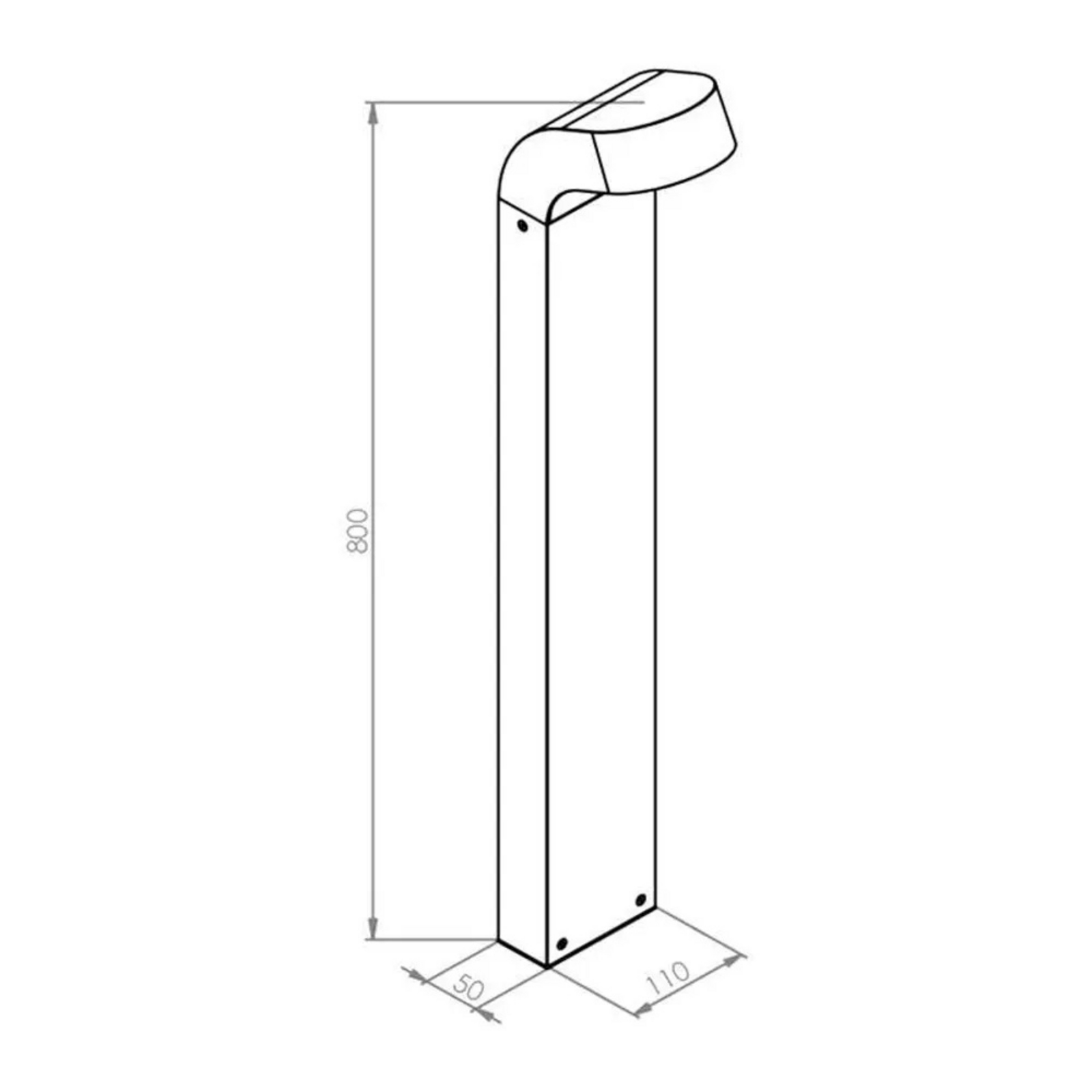 Molde LED Lampadare Exterior Aluminium - Norlys