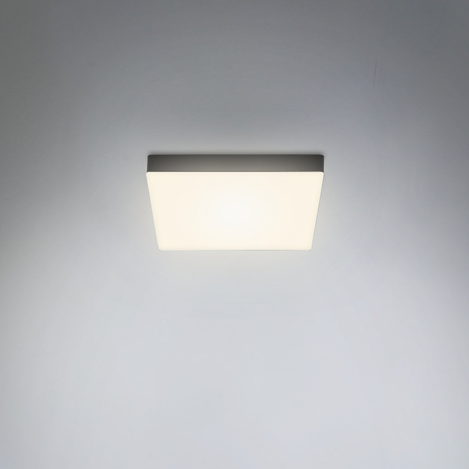 Plafonnier LED Flame, 21,2 x 21,2 cm, noir