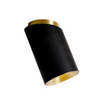 Tobo C85 asymmetrisk taklampe, svart, stål, GU10 - DCW