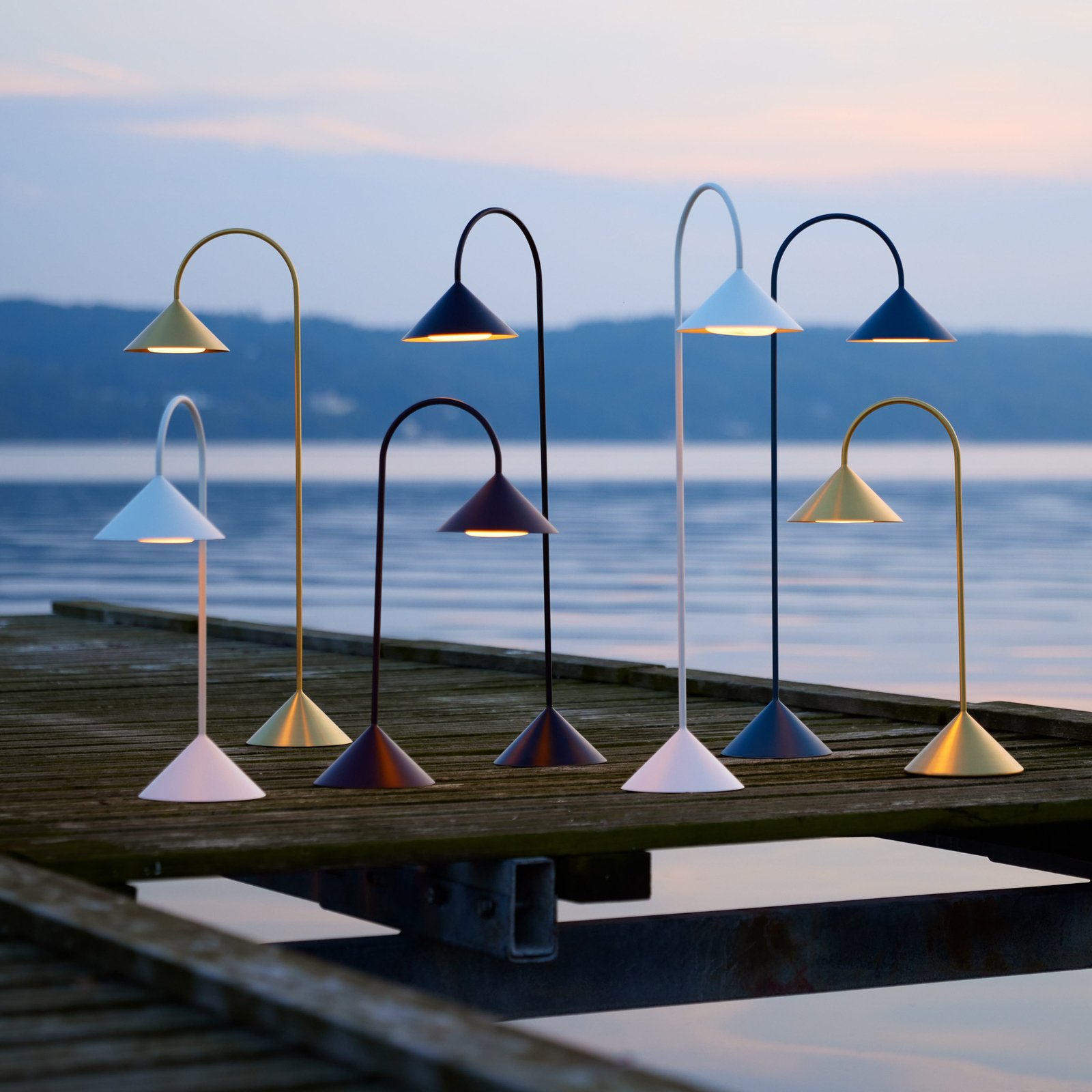 Grasp Portable Floor Lamp H72 Solid Brass - Frandsen