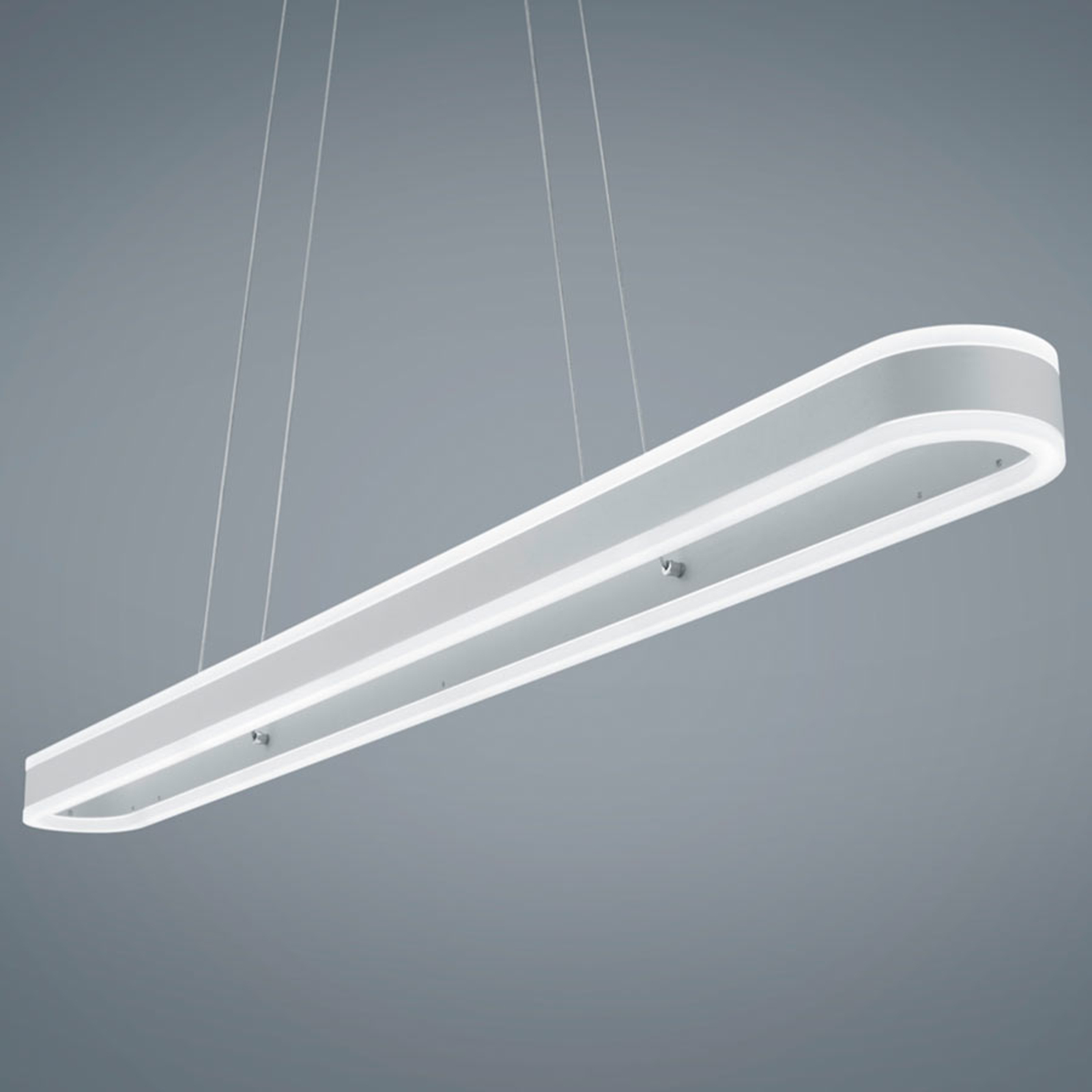 Helestra Liv–podlouhlé závěsné LED světlo, stmívač