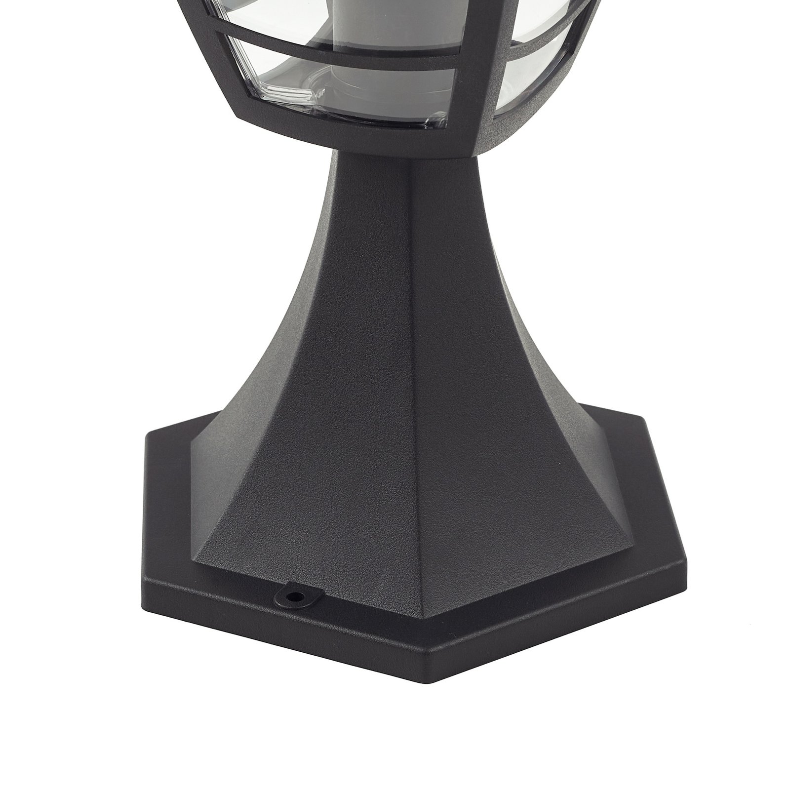 Lindby lampe pour socle Isidoro, noir, hauteur 28 cm, plastique