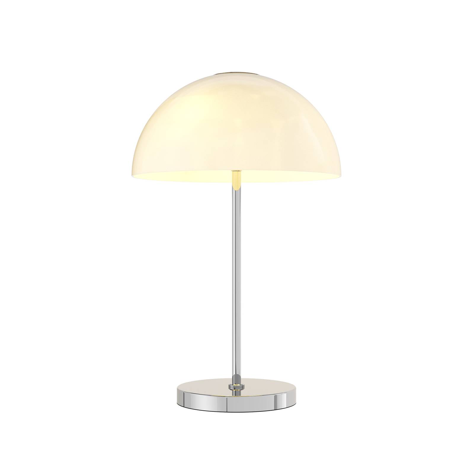 Lucande Lourenco lampada da tavolo, vetro opale, per soggiorno / sala da pranzo, vetro, ferro, E14, 40 W, altezza: 55 cm