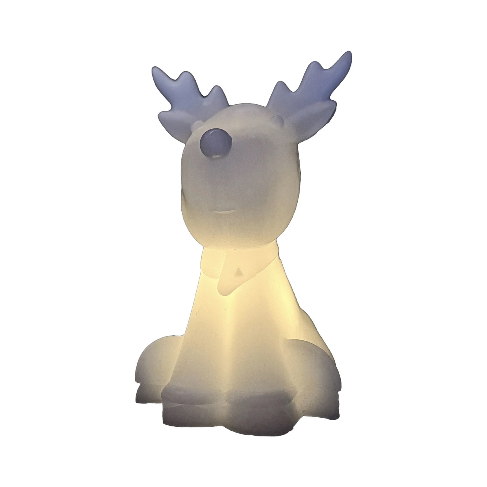 LED ukrasna figura Naja, bijela, visina 12 cm, vosak, na baterije