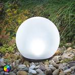 Luz decorativa LED bola solar multicolorida, Ø 30 cm