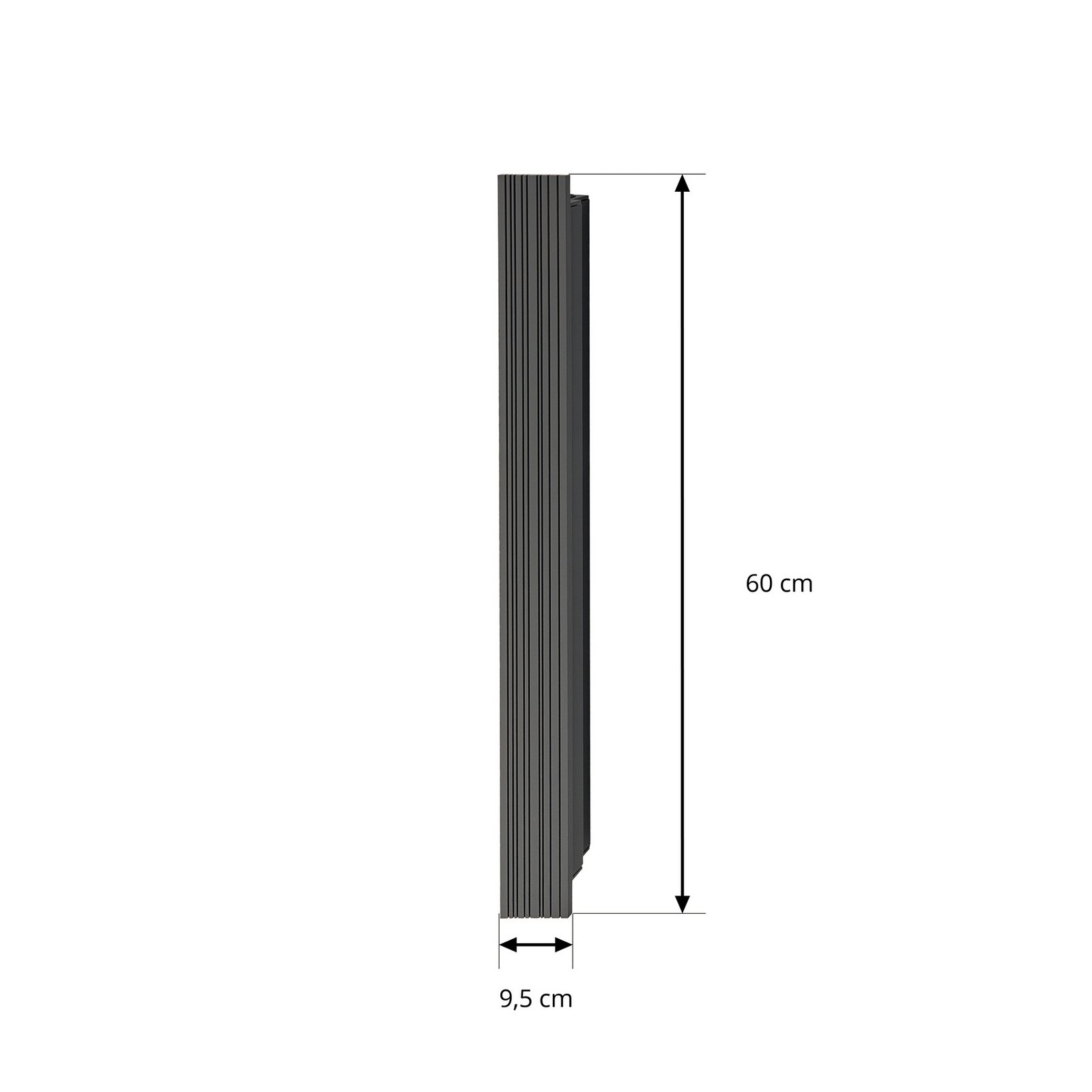 Melira LED Draußen Wandleuchte 60cm Anthrazit - Lucande