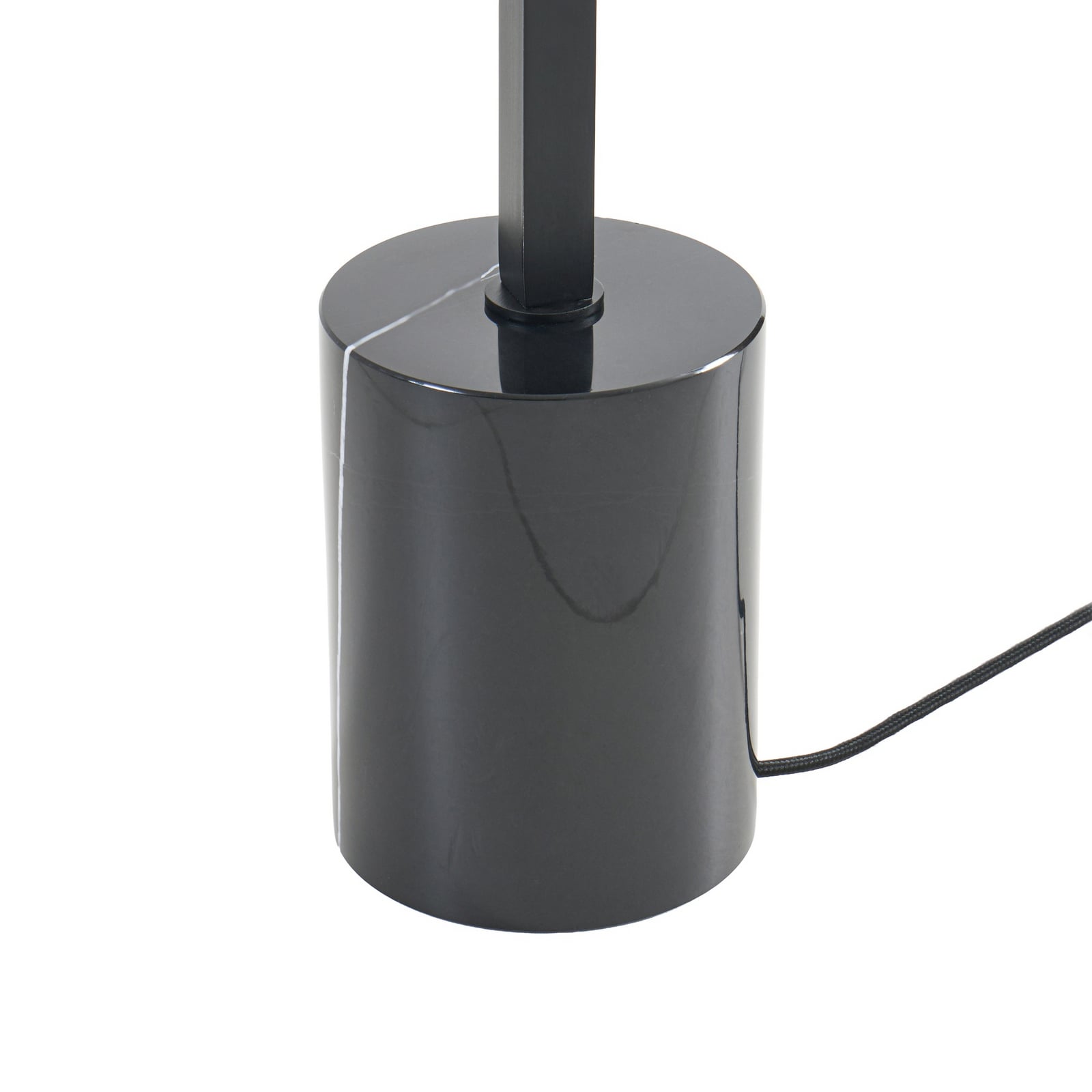 Lámpara de pie LED Steve de Lucande, negra, 130 cm, atenuable