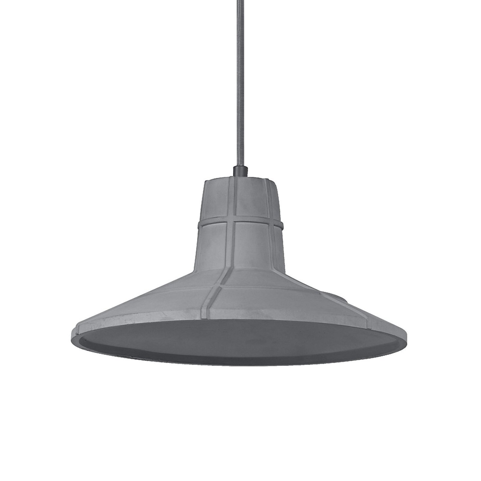 Suspension OSRAM CONCRETE SALA, grise, Ø 32 cm, béton, E27