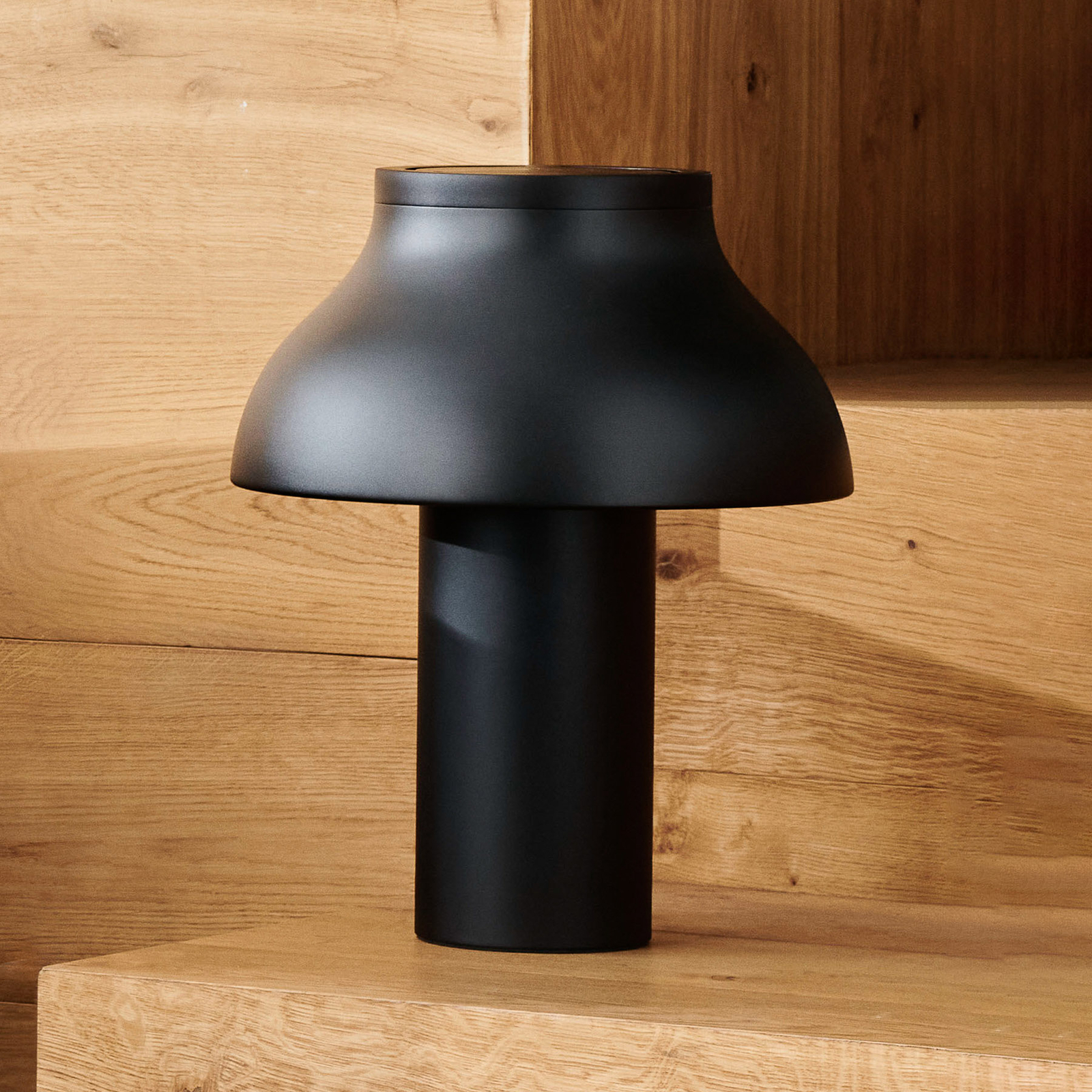 PC Bordlampe L Soft Black/Alu - HAY