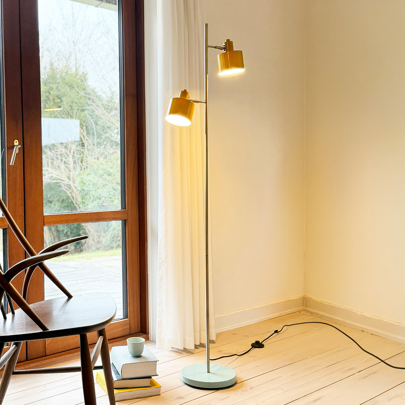 Dyberg Larsen Ocean Stehlampe curry/messing/türkis