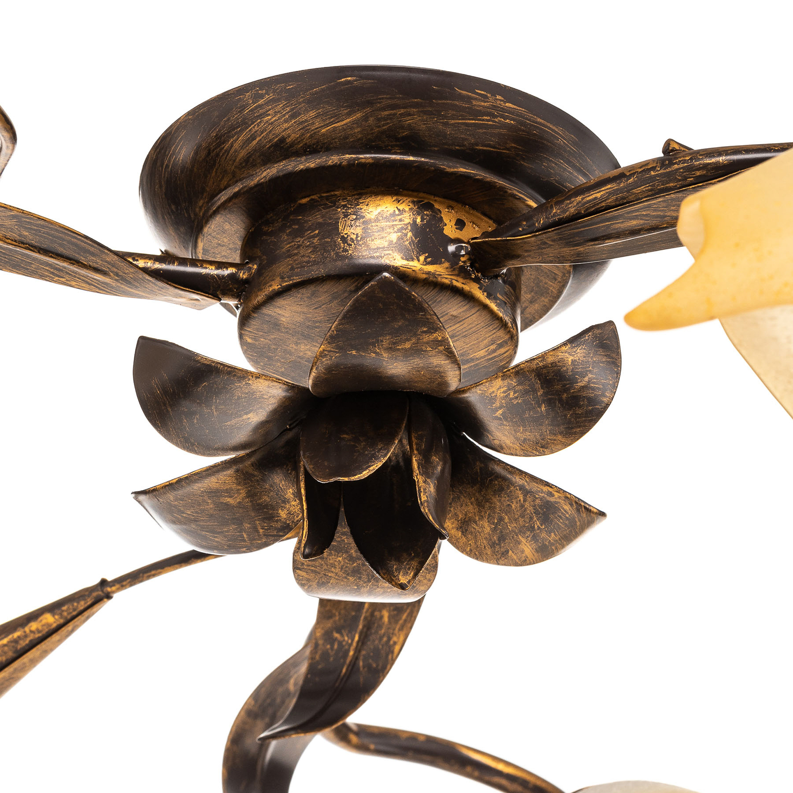 Deckenleuchte Lucrezia dreiflammig, bronze