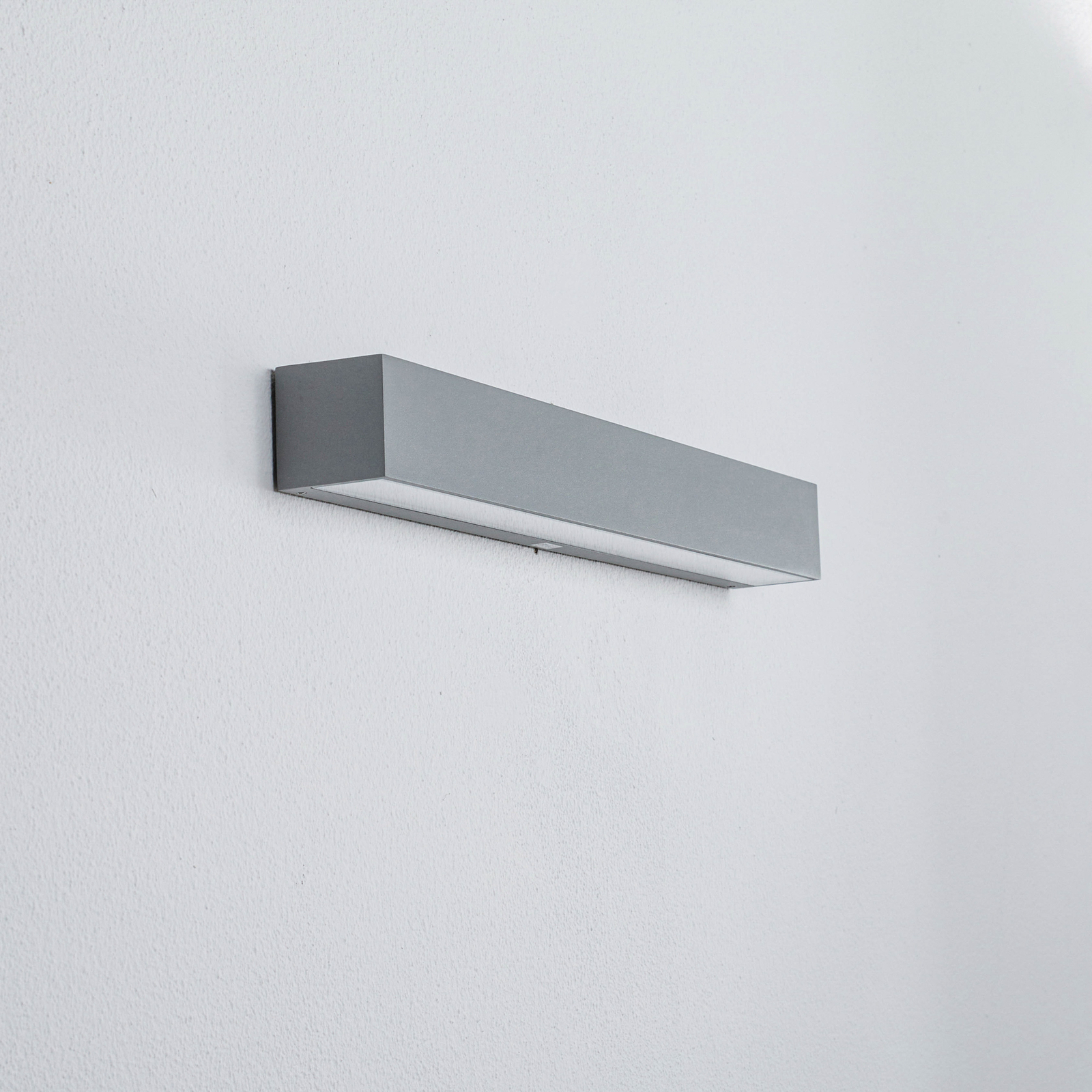 Applique d'extérieur LED Arcchio Lengo, CCT, 50 cm, à 1 lampe, gris